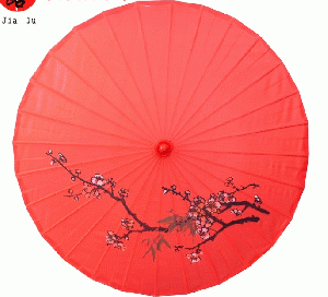 Handmade Chinese Bamboo Frame Paper Umbrella