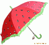 Beautiful Fancy Child Umbrella With Ruffle Edge